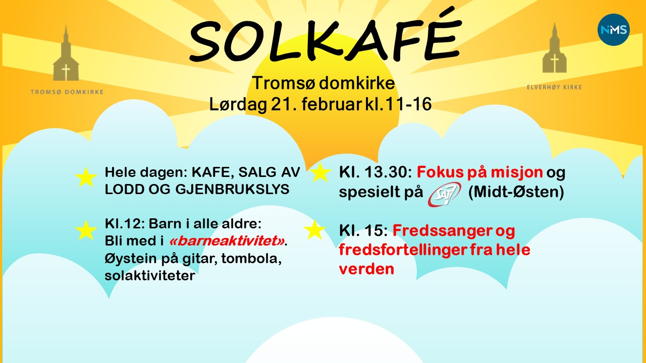 Plakat med informasjon om dato og innhold